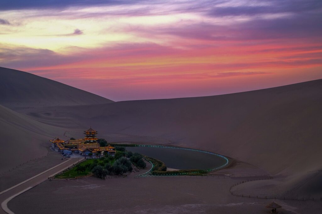 중국 모래 사막